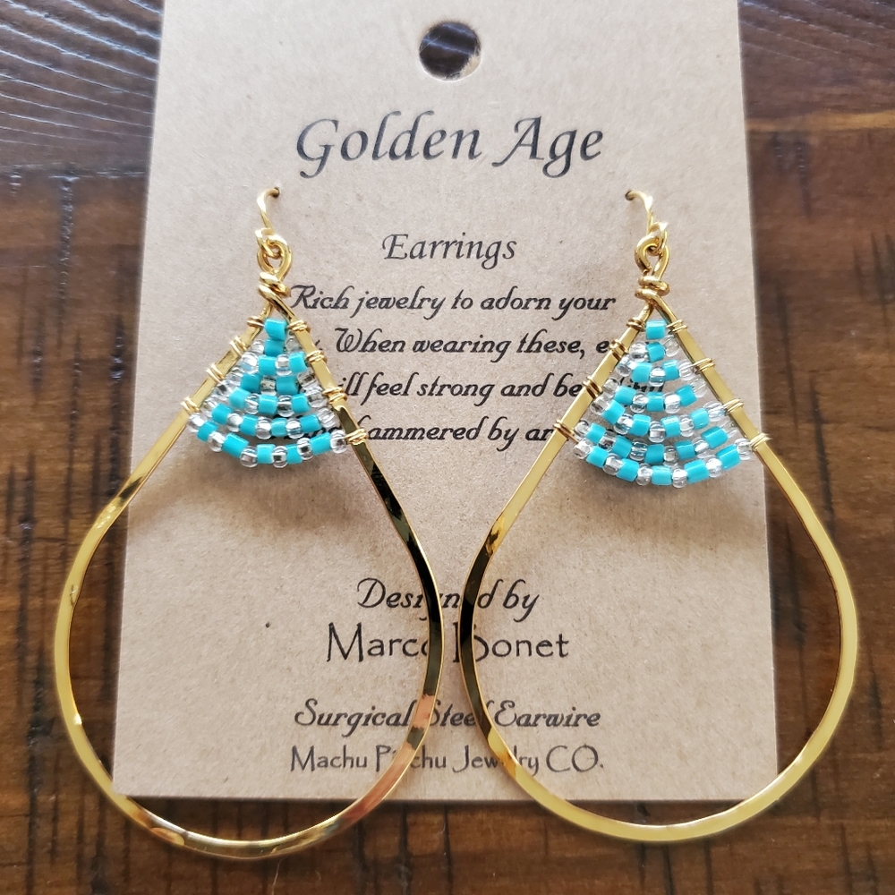 Pierced drop earrings